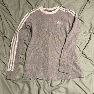 Adidas Heather Gray Crewneck Top